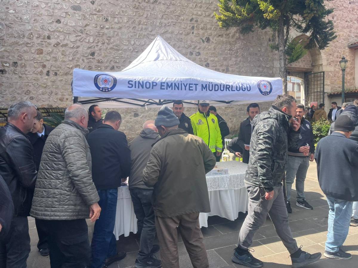 Sinop’ta Polis Haftası’nda şehitler İçin Mevlid-İ Şerif okutuldu