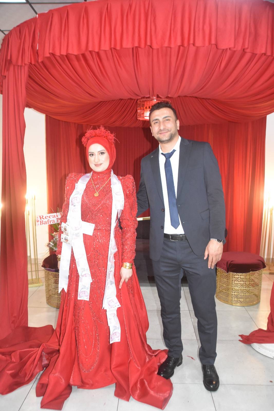 Bafra’da rüya gibi kına: Beyzanur Ve Rahman çifti ilk adımı attı