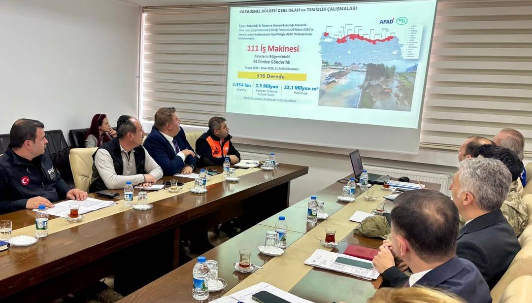 Sinop’ta afetlere karşı hazırlık toplantısı yapıldı